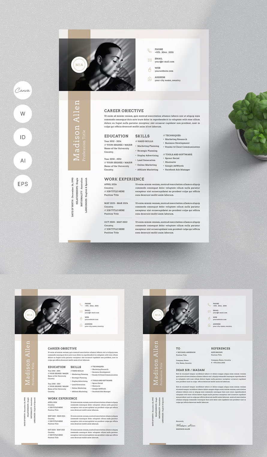 Minimal Resume CV Design