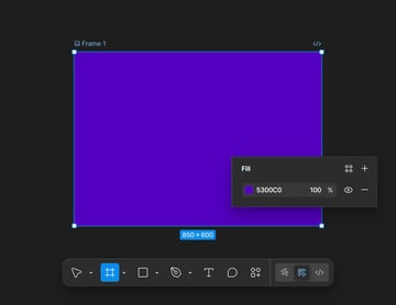 figma create a frame