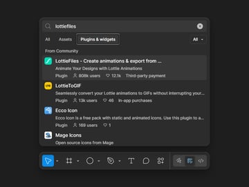 search for a plugin in Figma