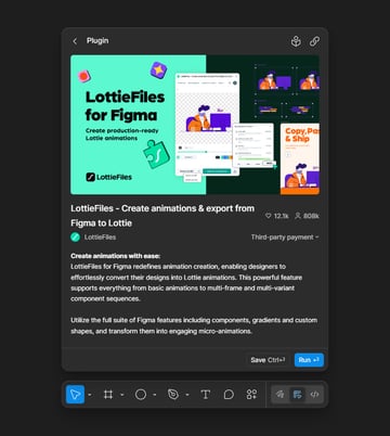 add LottieFiles plugin in Figma