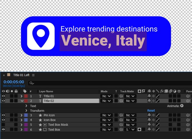 edit text in lottie images using the After Effects source file