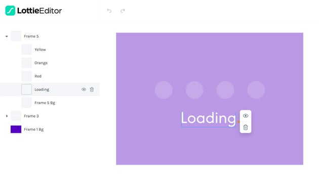 edit text in lottie images using the Lottie Editor
