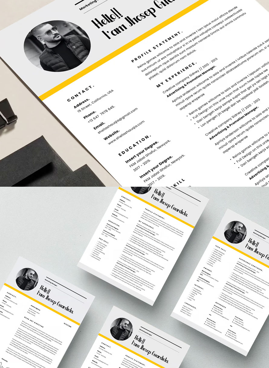 Unique and Creative Resume CV