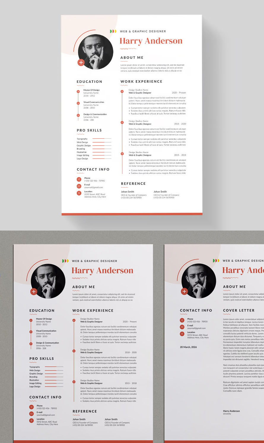 Attractive Perfect Resume CV Template