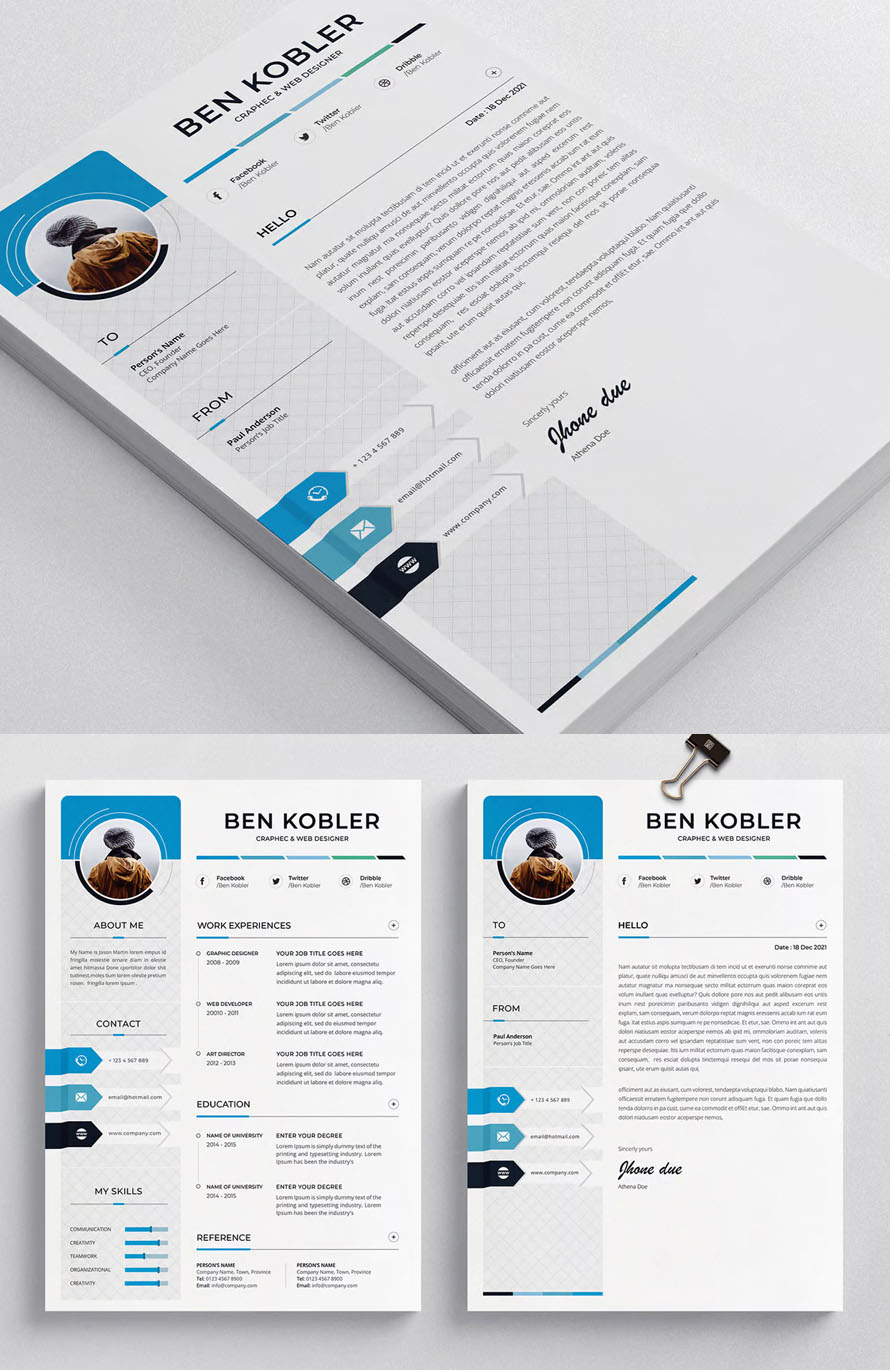 Creative Clean Resume CV
