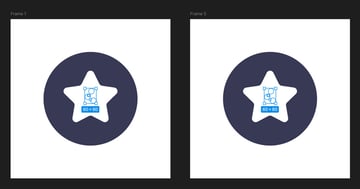 add circles behind star shape