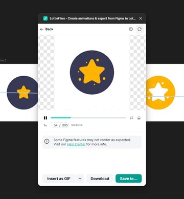 preview lottie animation in Figma