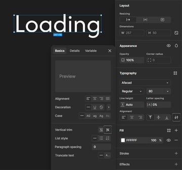 add text in Figma