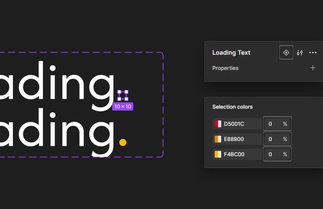 add variant and lower fill opacity in Figma