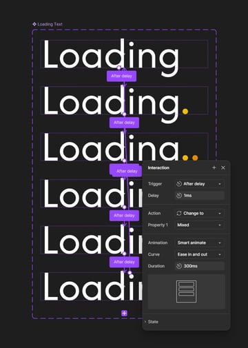 create animation using prototype in Figma