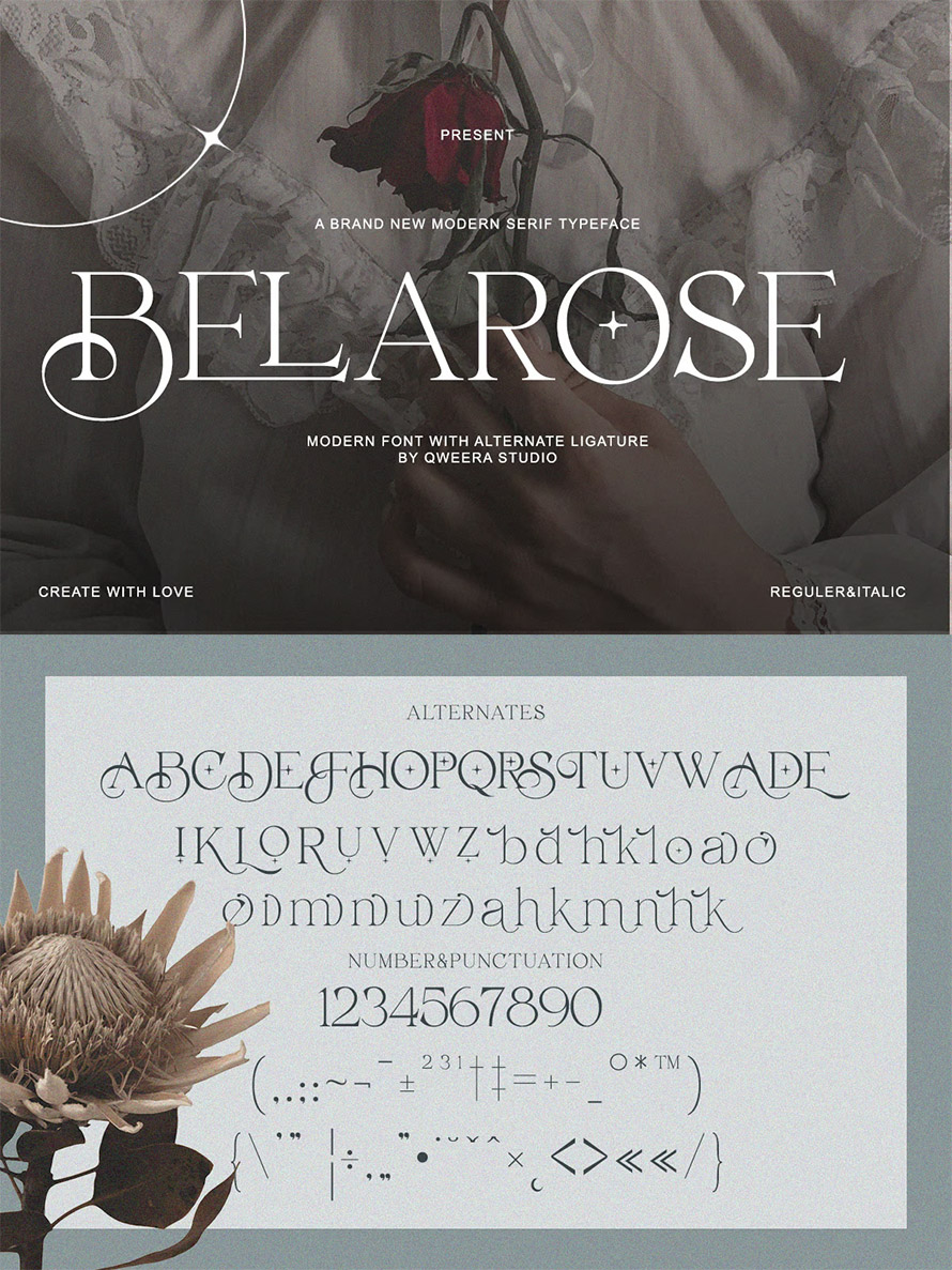 Belarose Modern Elegant Logo Font