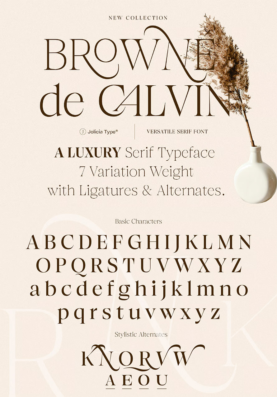 Browne de Calvin Font