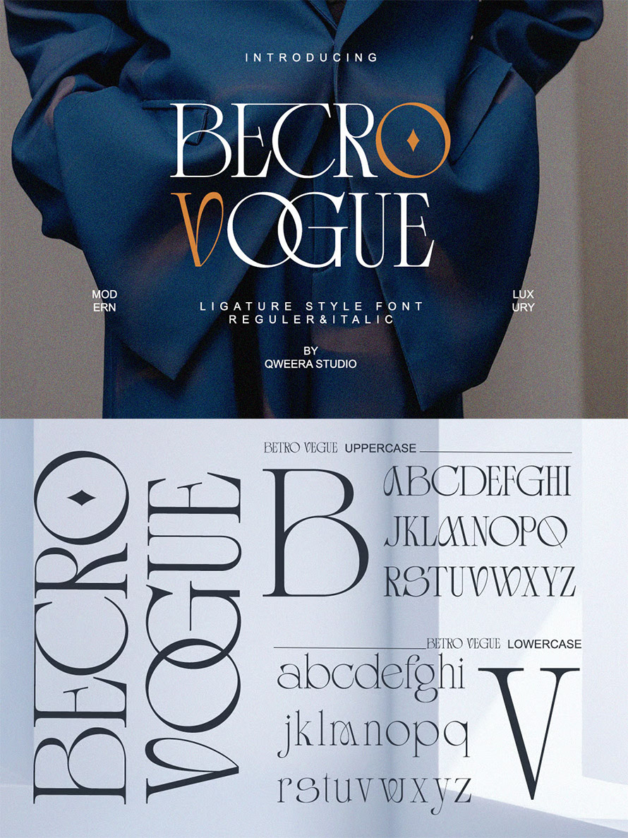 Modern Elegant Luxury Logo Font