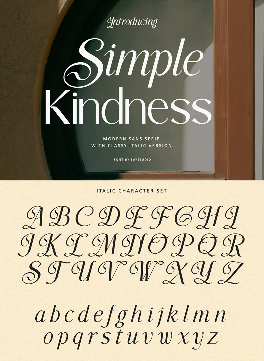 Simple Kindness Luxury Sans Font