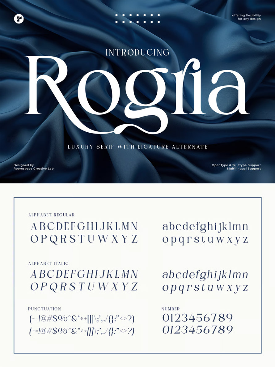 Luxury Modern Elegant Logo Font