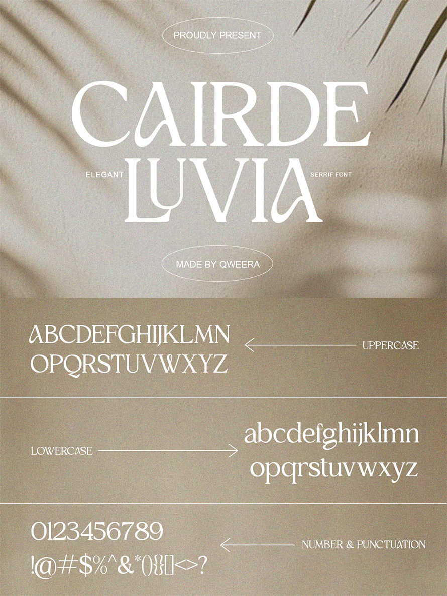 Cairde Luvia Font