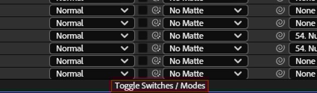 timeline toggle mode