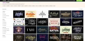 Download tattoo fonts from envato elements