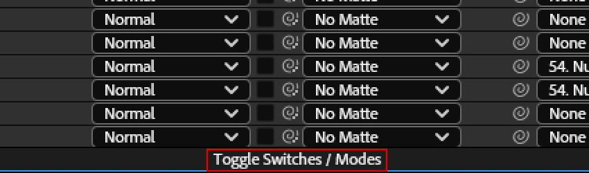 timeline toggle mode