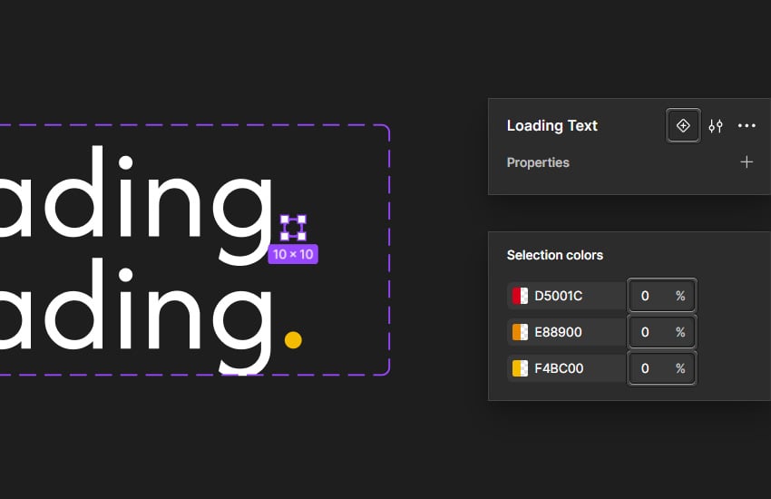 add variant and lower fill opacity in Figma
