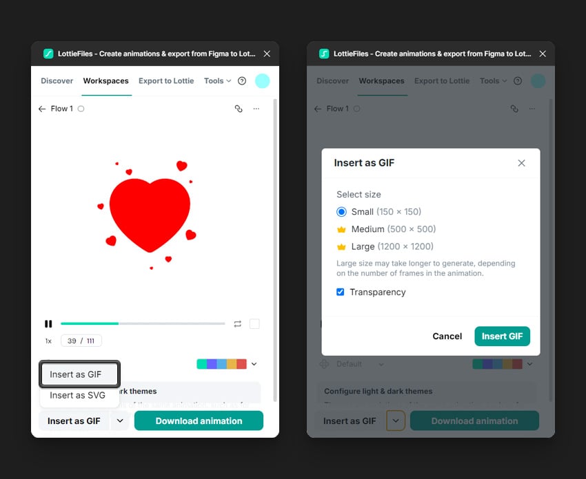 how to add lottie to Figma using lottiefiles