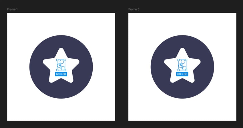 add circles behind star shape