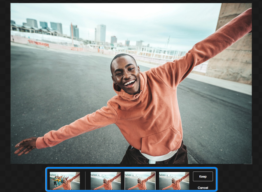 let AI remove the people from the background