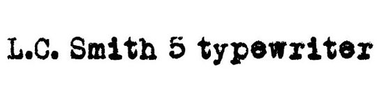 free typewriter fonts