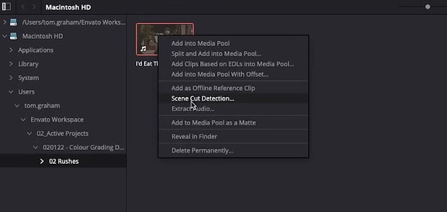 scene cut detection