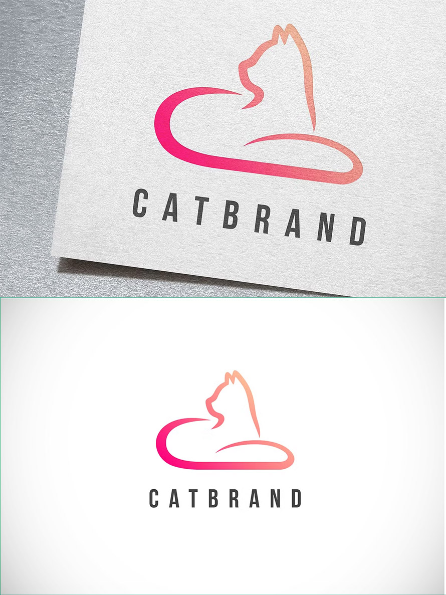 Cat Logo Template
