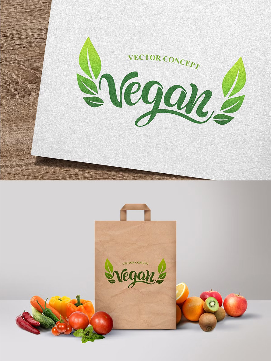 Vegan Logo Template