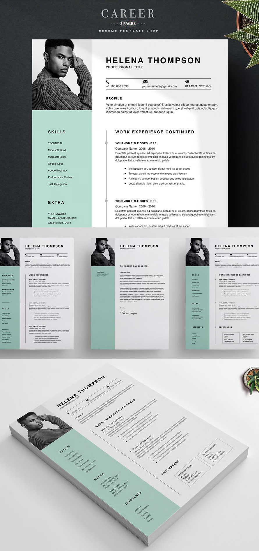 Amylia Minimal Resume Template