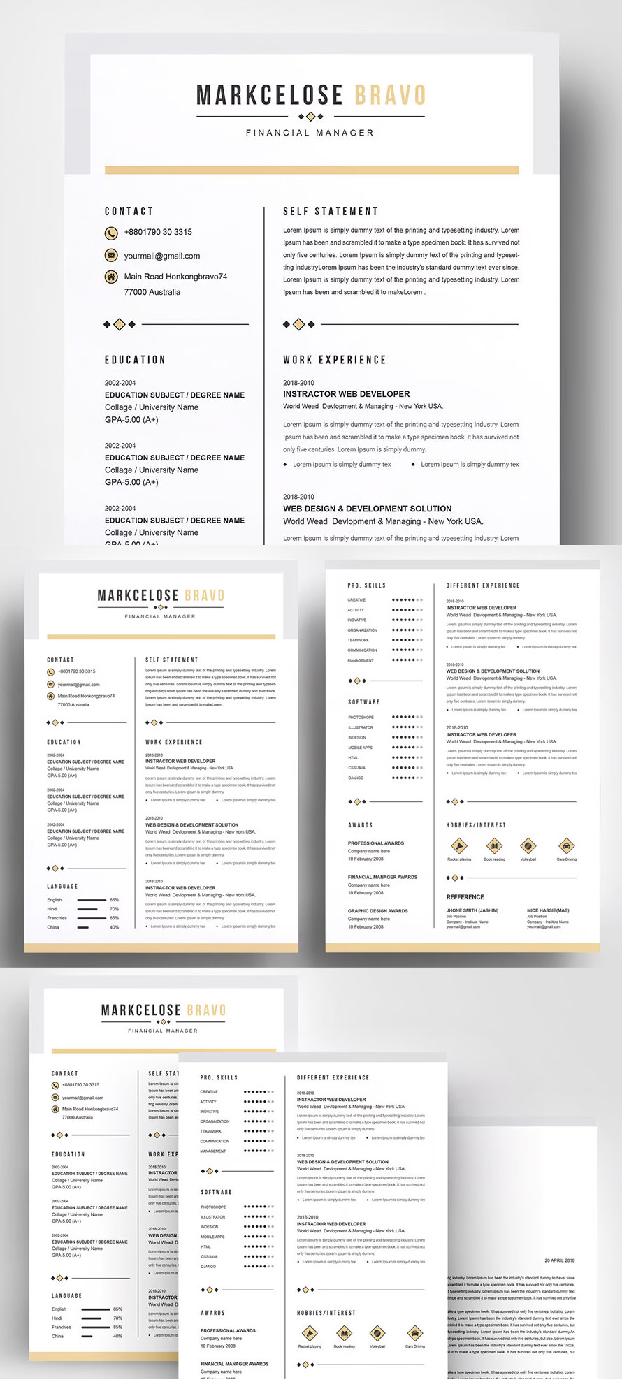 Simple Creative Resume Design