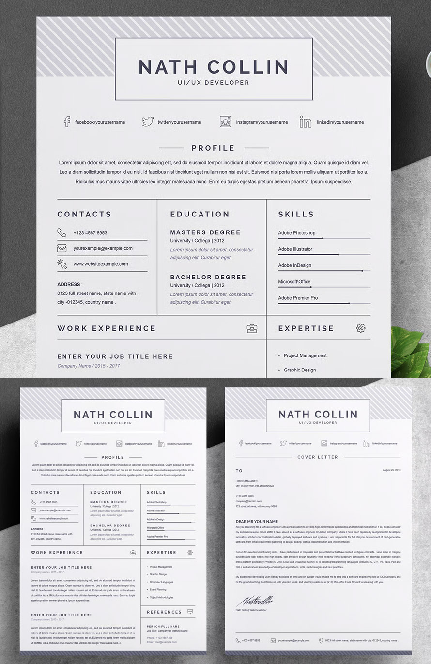 Creative Minimalist Resume Template