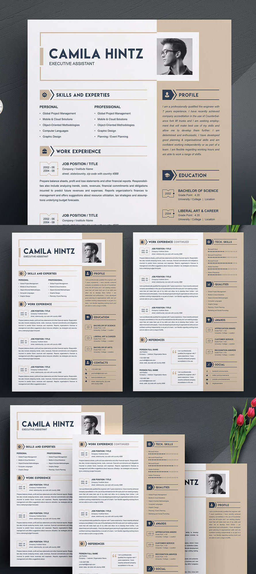 Resume Template with Cover Letter