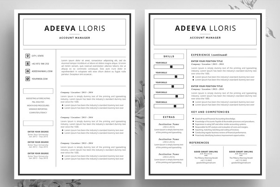 Loris Simple Resume Template