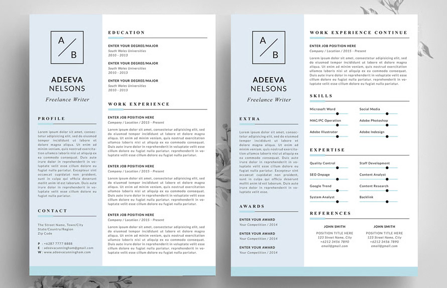 Simple Resume Template Nelson