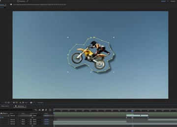 Collage animation in After Effects: freeze frame.