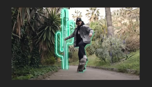 Motion tracking for animated collages.