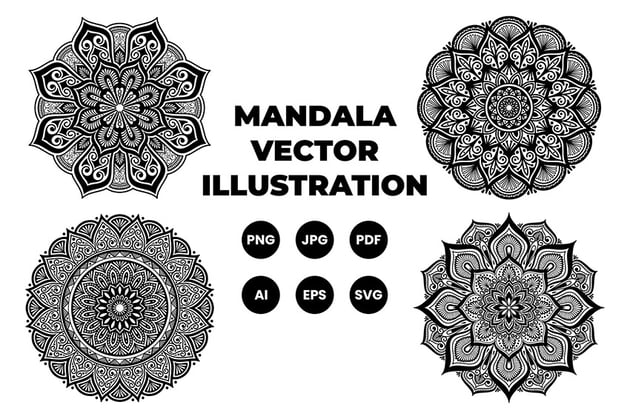 mandala set from envato