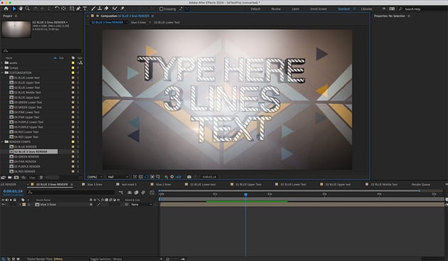 3D text animation
