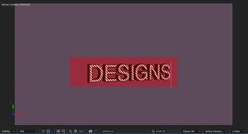 Edit the 3D text effect in After Effects