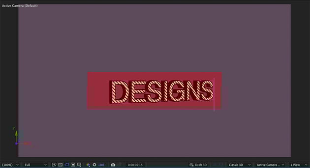 Edit the 3D text effect in After Effects