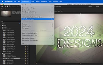 Export 3D text animation