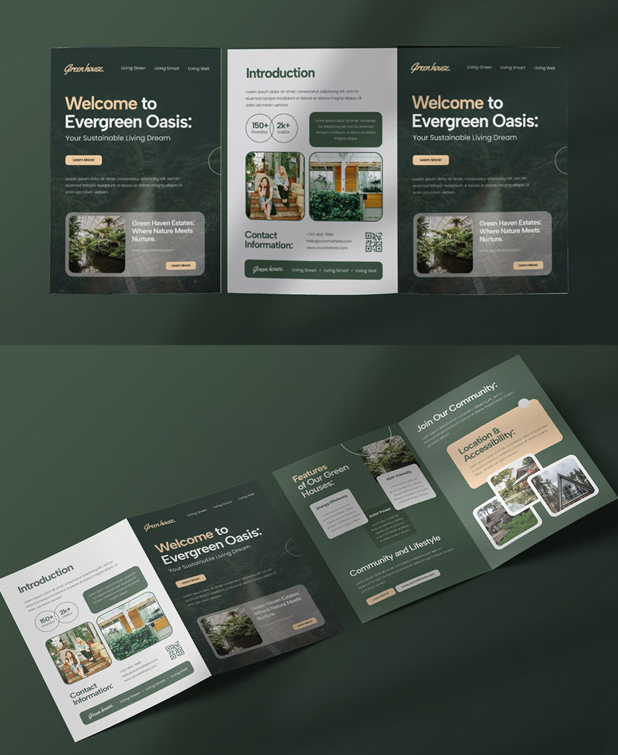 Green House Bifold Brochure