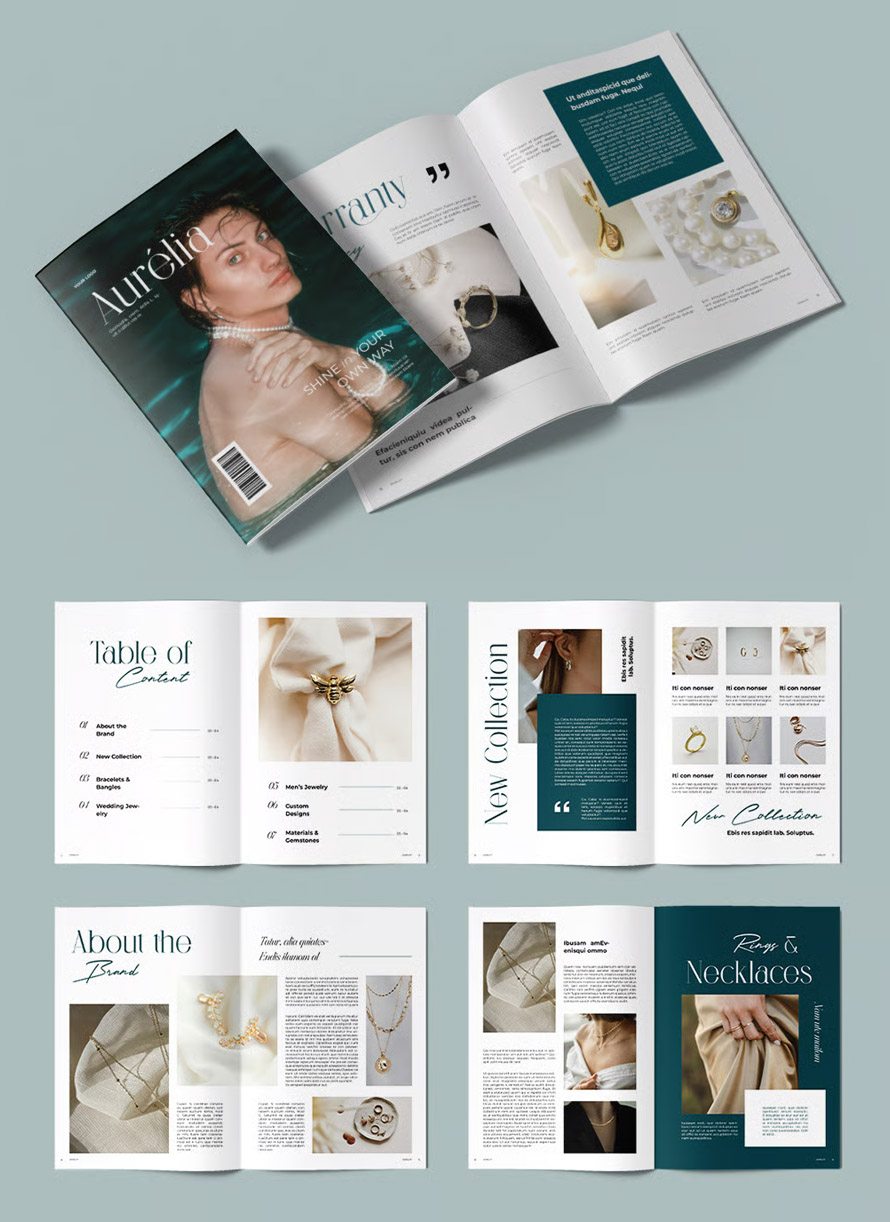 Jewelry Magazine Template