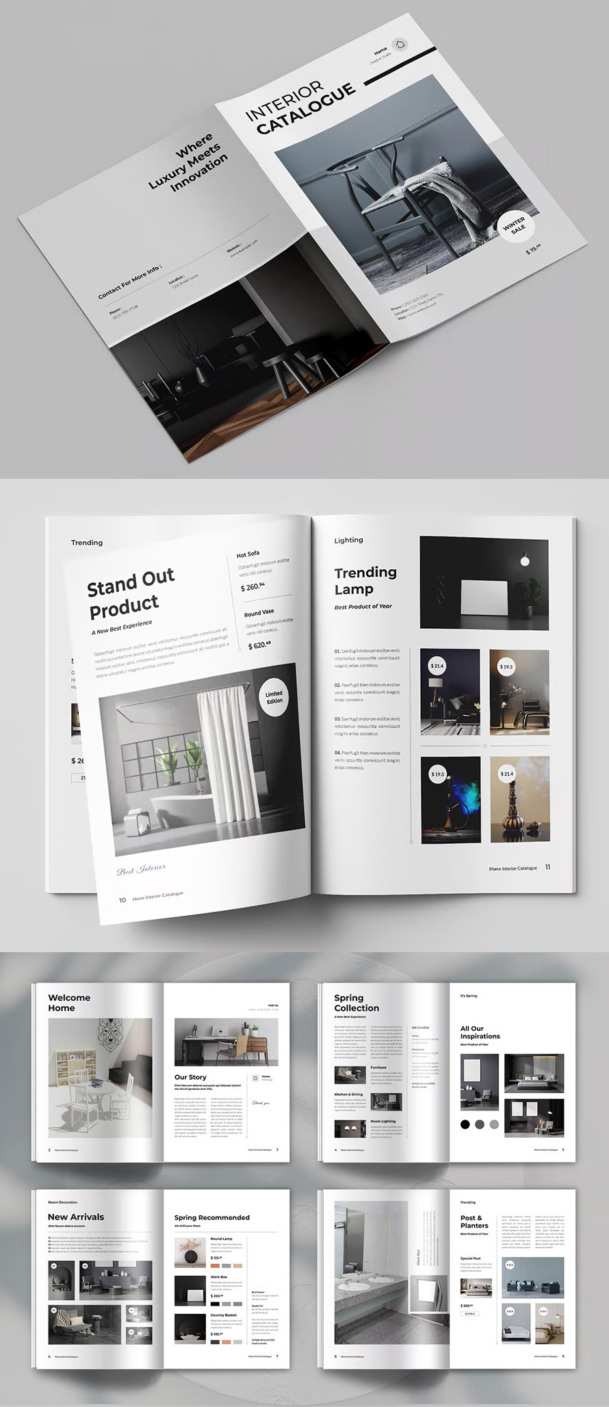 Home Interior Catalogue Brochure Template