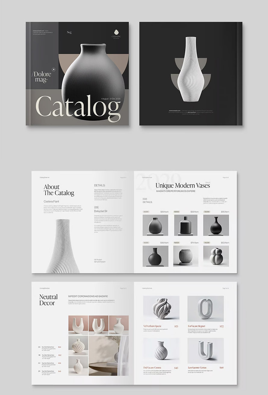 Square Catalog Brochure Template