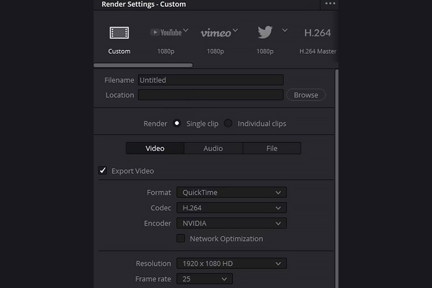 export video