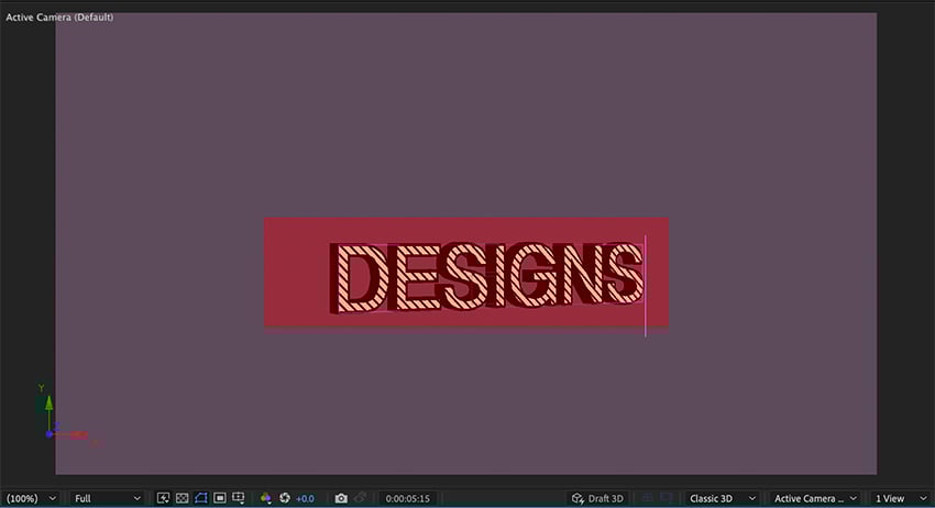 Edit the 3D text effect in After Effects